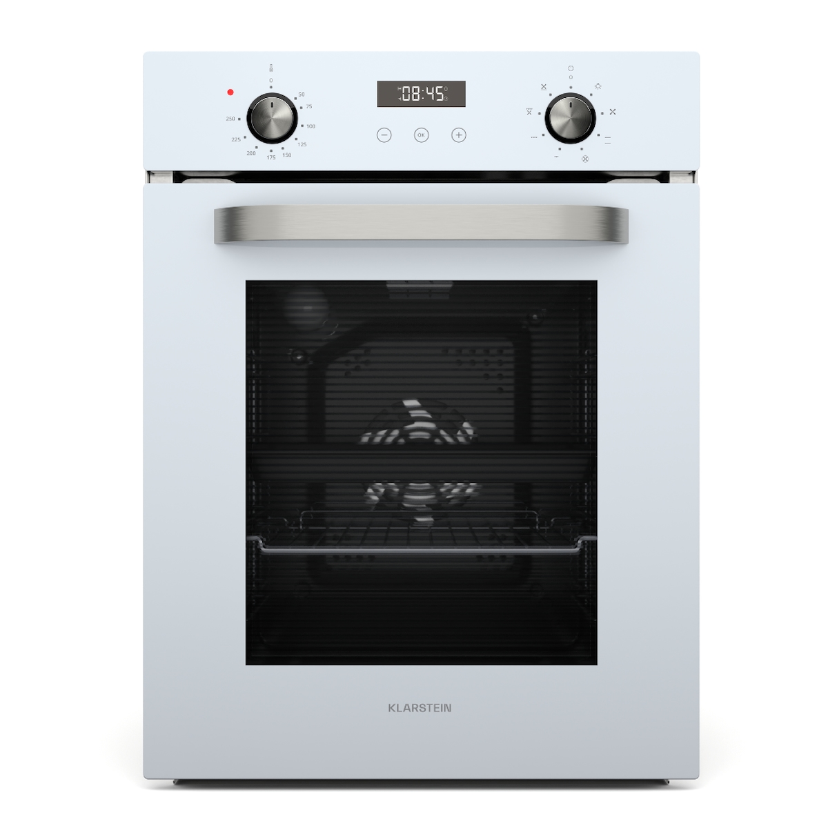 Klarstein SmartSlim Backofen | Slim Design | 9 Funktionen | 49L Kapazität | leichte Reinigung | EEK A Weiß Image