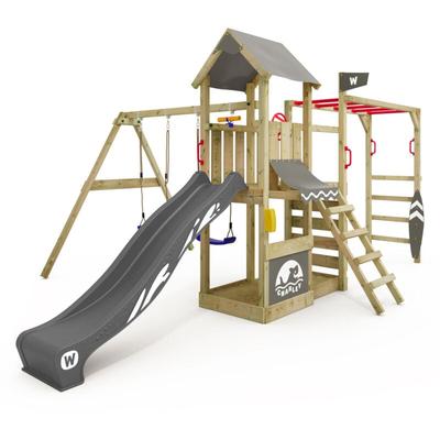 Klettergerüst Spielturm Smart Baboon mit Schaukel & Rutsche, Kletterturm mit Sandkasten, Leiter & Image