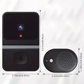 X Campanello intelligente Wi-Fi con batteria integrata - Telecamera di sicurezza wireless con audio
