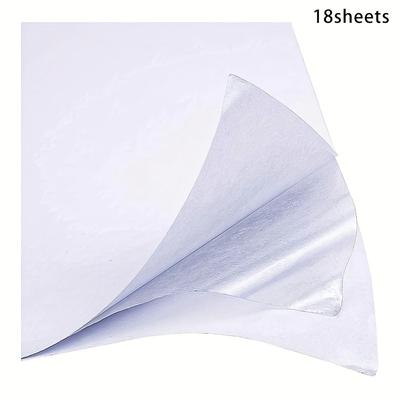 TEMU 18 Sheets Of A4 Double-sided Adhesive Tape For Packing, Crafting Handmade Cards, And Photo Albums, Measuring 29.1x21.05 Cm, Suitable For Christmas, Thanksgiving, And New Year Gifts. Image