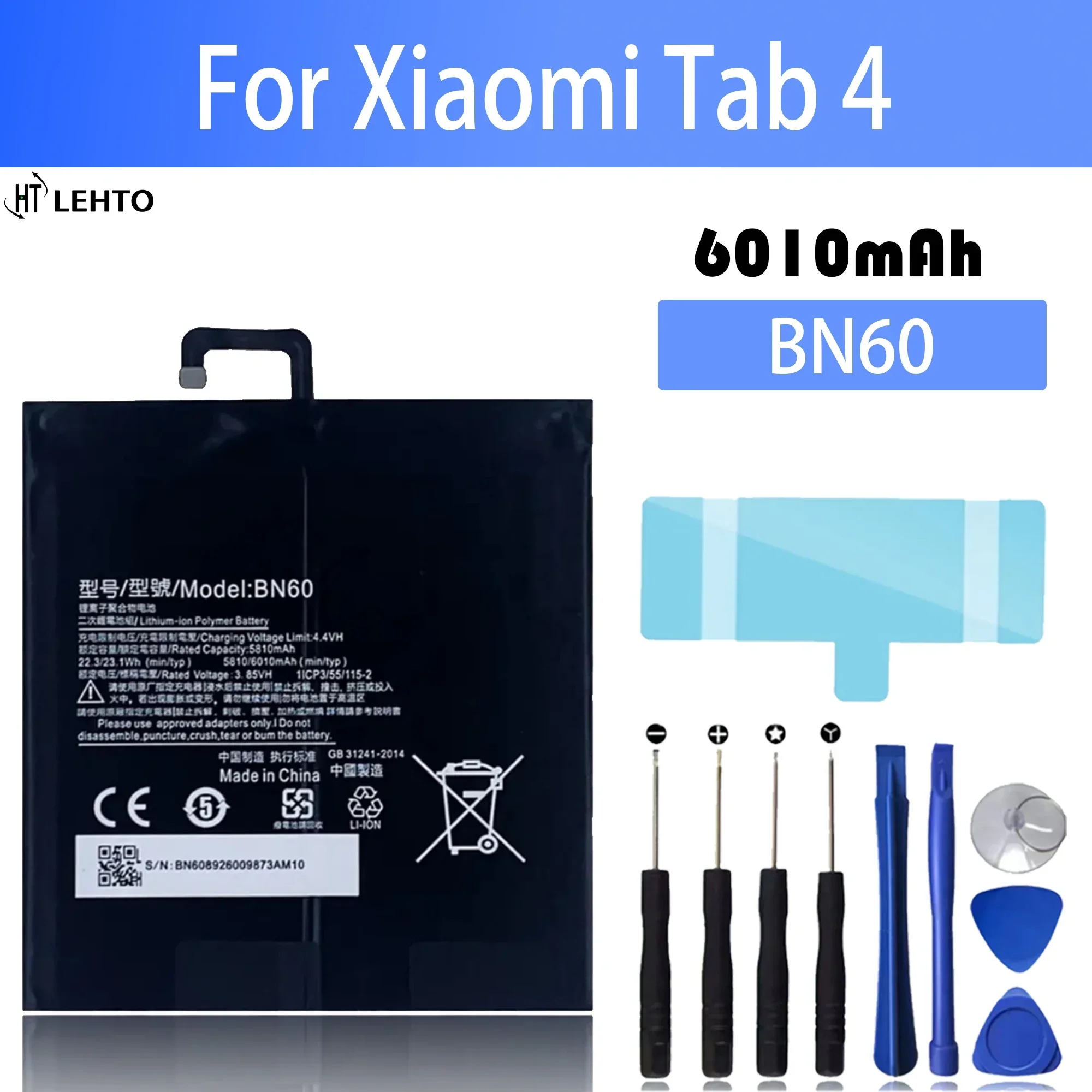BN60 Hohe Kapazität Tablet Batterie BN60 Für Xiaomi Pad 4 Mipad 4 Xiao Mi Tab4 Original Kapazität Tablet Batterien bateria Image