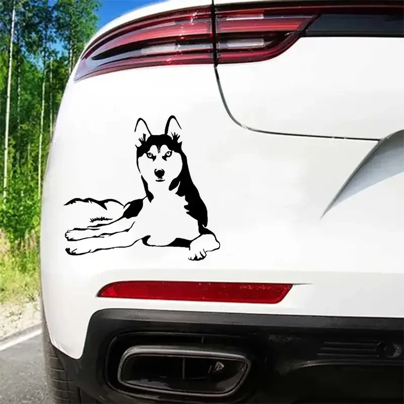 Faul Husky Hund Auto Aufkleber für Laptop Wasser flasche Auto LKW Van Geländewagen Motorrad Fahrzeug Farbe Fenster Wand becher Werkzeug kasten Gitarre sc Image