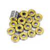 XTECH 16 Stück 608RS Lager ABEC9 Skateboard-Lager Chromstahlkugel für Ongboards Inline-Skates 8 x 22 x 7 mm Gelb