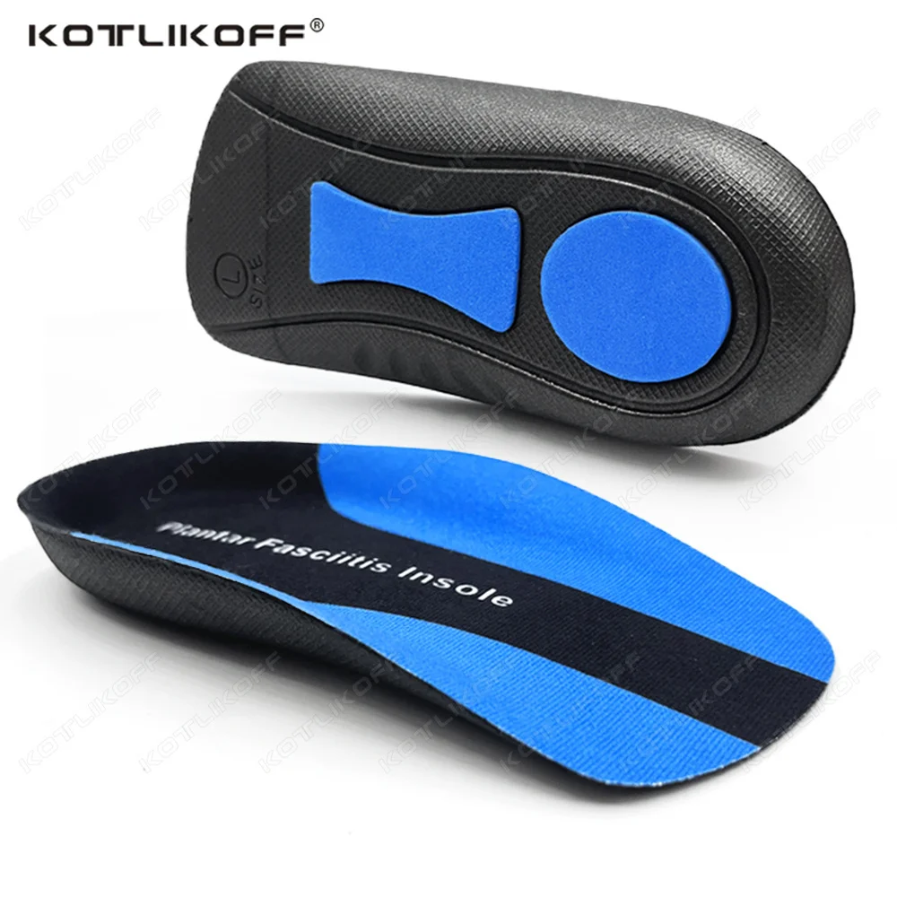 Orthesen-Einlegesohlen zur Unterstützung des Fußgewölbes, halbe Polster, orthopädische, atmungsaktive Einlegesohlen für Plattfuß, Sneaker, stoßdämpfende Sohleneinlagen Image