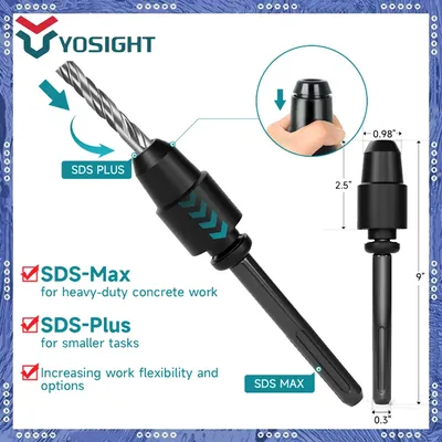 1 stücke SDS Max Zu SDS Plus Chuck Adapter Konverter Bohrer Konverter Für Rotary Mauerwerk Elektrische Hammer Zubehör Power werkzeuge