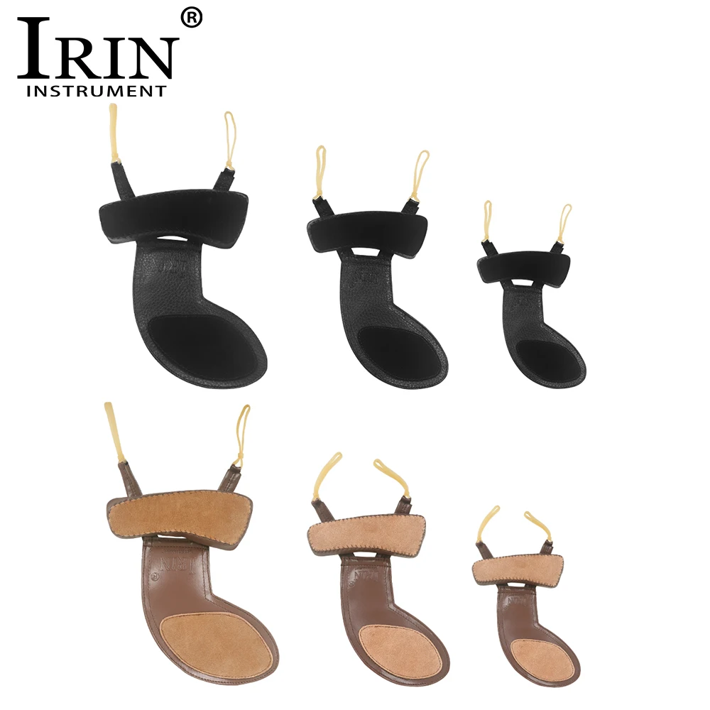 Irin Violine Kinn auflage Pad Protector Leder Schulter auflage Pad für 4/4 3/4 1/2 1/4 1/8 1/16 Violine Saite Instrument Zubehör Image