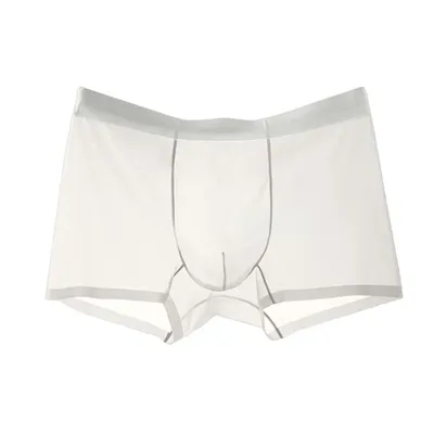 Herren-Boxer-Unterwäsche, mittelhohe elastische Taille, U-konvexe Shorts, Slips, ultradünn, transparent, Eisseide, nahtloses Höschen, Byd Mohamed Image
