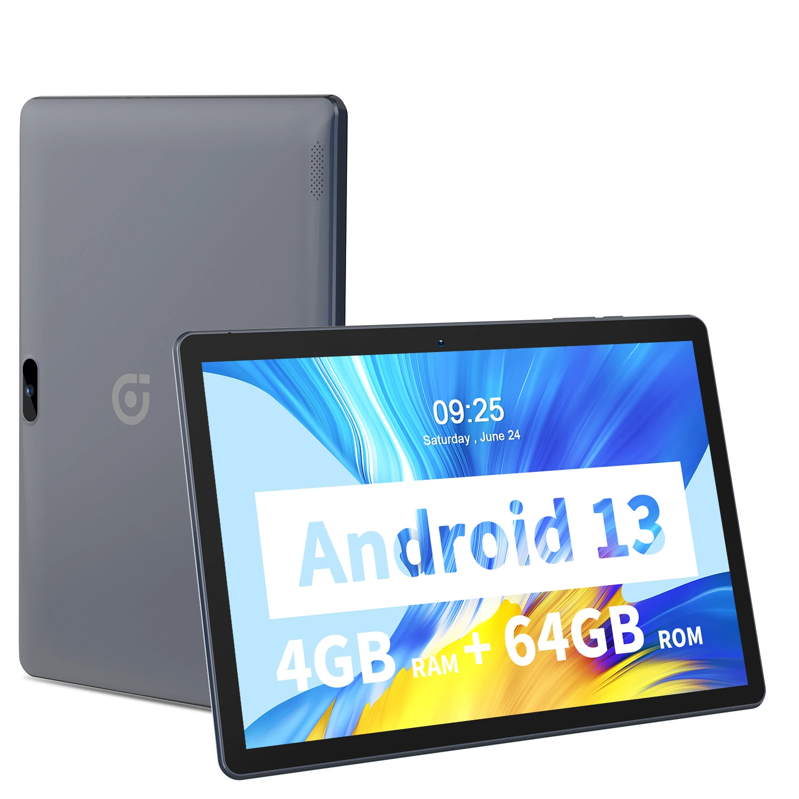 PRITOM 10,1-Zoll-Tablet-PC Android 13 64 GB Quad-Core-Touchscreen WiFi mit SIM-Steckplatz unterstützt 3G-Telefonanruf Image