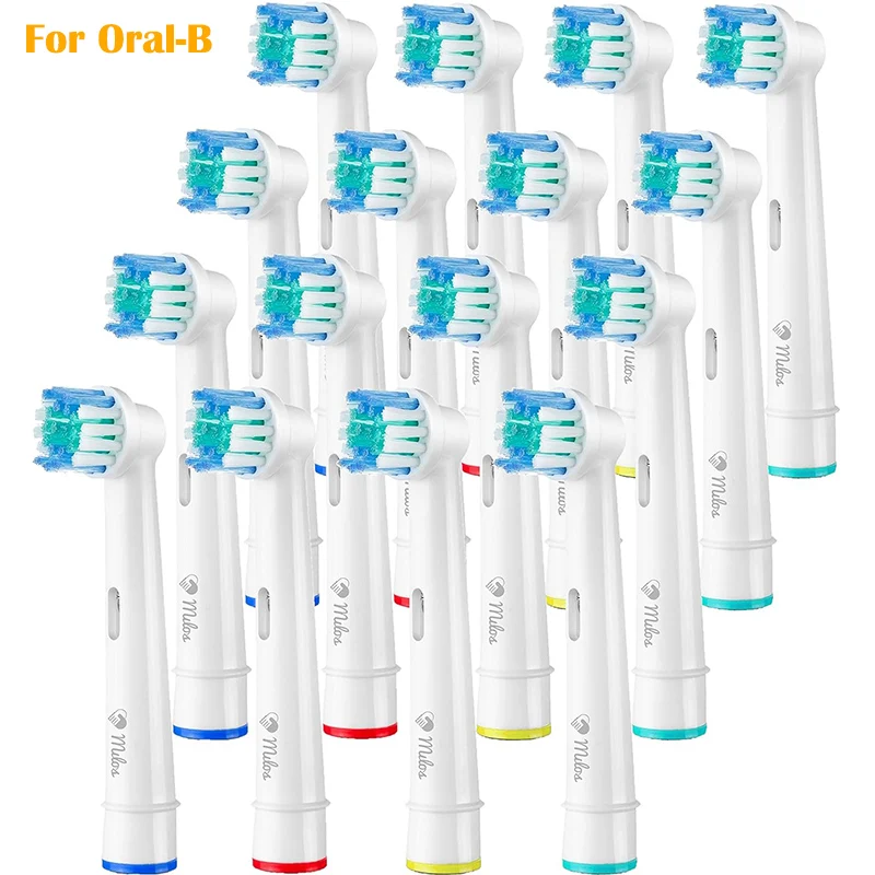 16×Ersatzbürstenköpfe für die elektrische Zahnbürste Oral-B Fit Advance Power/Pro Health/Triumph/3D Excel/Vitality Precision Clean Image