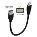 Firewire IEEE 1394 Adattatore USB a 6 pin Femmina F 6p a USB M Cavo maschio per stampante, scanner DV per fotocamera digitale, disco rigido 0,2 m