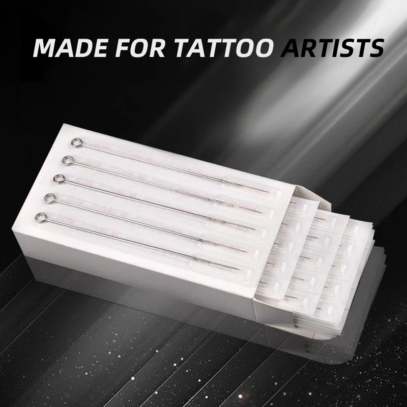 Tattoo Nadeln 50 Stück sterilisierte Tattoo Nadeln für Permanent Make-up Produkte profession elle Tattoo Nadeln für Tattoo Maschine Image