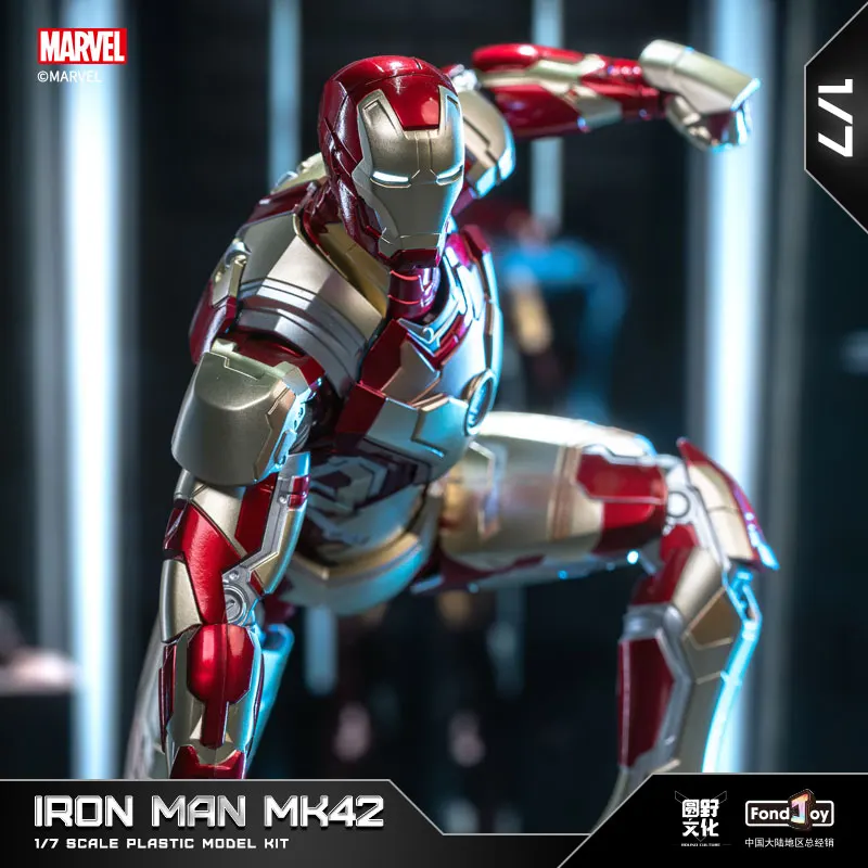 26 cm Fondjoy Original Iron Man 1/7 Mk42 Mk43 1/12 Mk1 Mk2 Mk3 Mk4 Mk5 Mk6 Zusammengebaute Tony Stark Action Figur Sammeln Spielzeug Geschenk