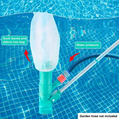 Heavy-Duty Pool Vacuum & Brush Set - Fast Cleaning for Inground/Above Ground Pools, Hot Springs Pool Cleaning Accessories