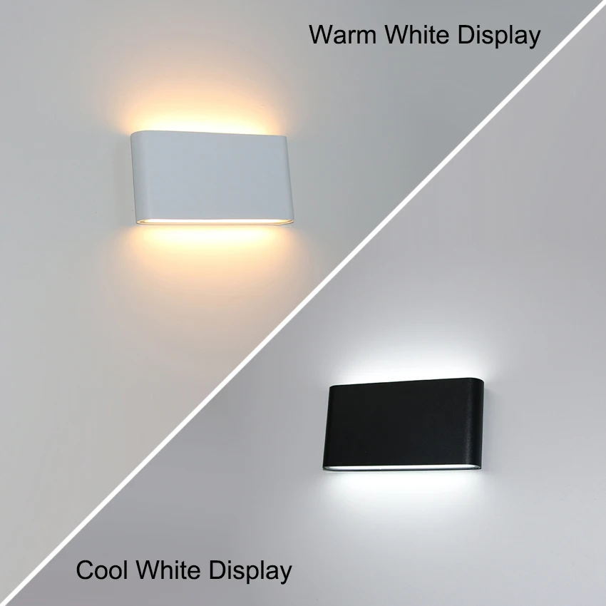 Moderne wasserdichte Outdoor 6W 12W LED Wandleuchte IP65 Aluminium UP und Down Wandleuchte Garten Veranda Wandleuchte Dekoration Licht 110V 22