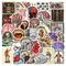 50 Stücke Retro Wissenschaftliche Anatomie Aufkleber Physiologie Anatomie Gepäck Laptop Autos PVC Gitarre Kaffee Skateboard Notebook Aufkleber