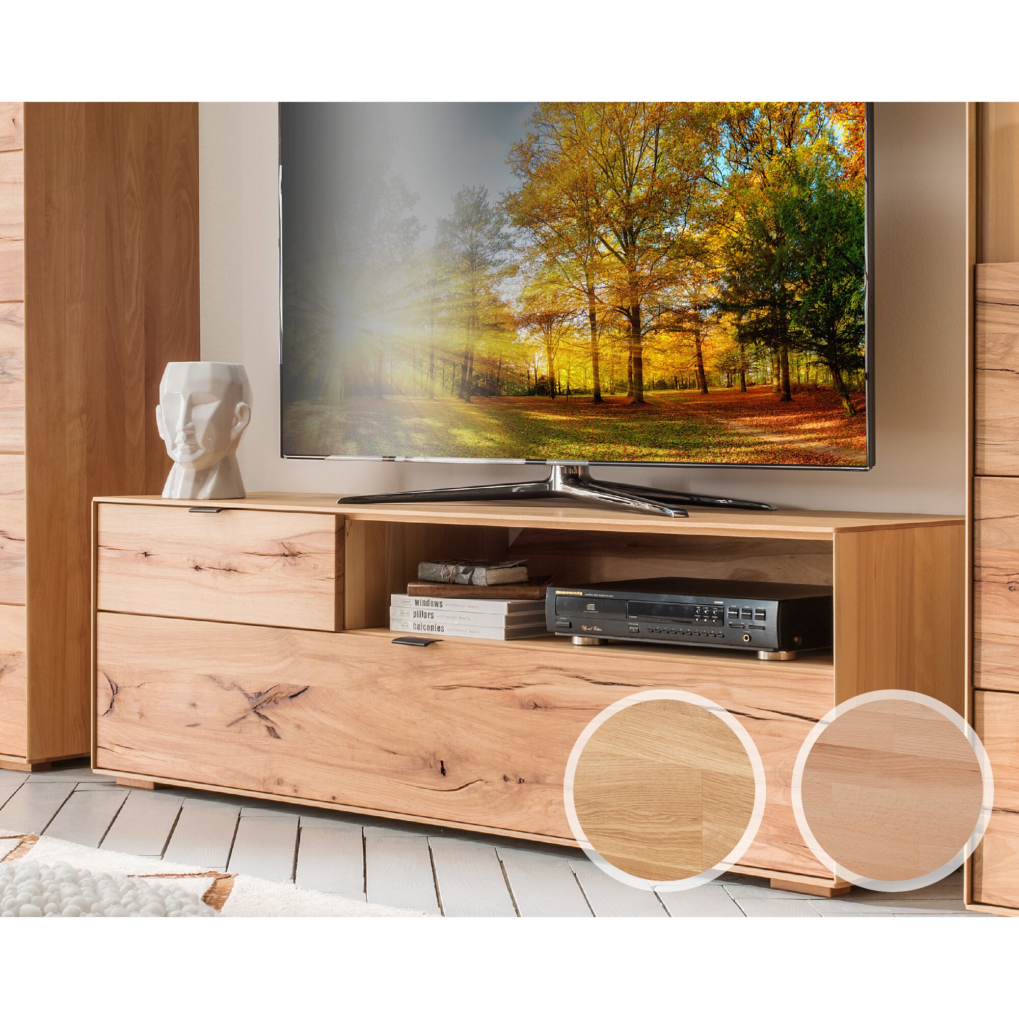 Massivholz »Zerro« TV-Board II – erhältlich in 2 Ausführungen