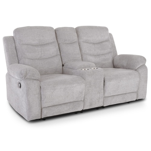 Kinosessel, 2er-Fernsehsessel mit Relaxfunktion, Liegefunktion Easy-Lift, Belastbarkeit je Sitzplatz 130 kg, Mikrofaser, in Graphitgrau, Raburg Pixx Image