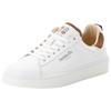 Sneaker PANTOFOLA D´ORO "ELBA LOW", Gr. 42, weiß, cognac, Leder, sportlich, Schuhe