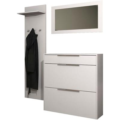 Garderoben-Set BORCHARDT MÖBEL, schwarz (schwarz matt), Spanplatte, Kastenmöbel-Sets Image