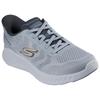 Slip-On Sneaker SKECHERS "GO WALK NOW-PAYTON", Herren, Gr. 46, grau, Textil, sportlich, Schuhe, Trainingsschuh, Schnürschuh mit Handsfree Slip-ins