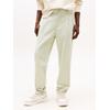 Stoffhose TOMMY JEANS "TJM ISAAC LIGHT CORD PANTS", Herren, Gr. 33, Länge 34, grün (misty sage), Cord, Obermaterial: 100% Baumwolle, casual, regular fit lang, Hosen, Mit Gürtelschlaufen