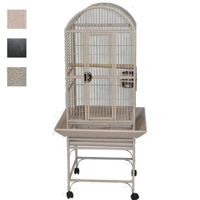 A&E Cage Company Black Classico Dometop Small Bird Cage, 18" L X 18" W X 51" H
