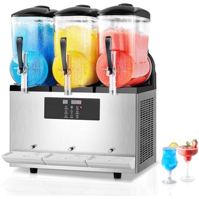 12Lx3 Kommerzielle Slushy-Maschine, Dreifachtank-Gefrorenes-Getränke-Maker, 144 Tassen Image