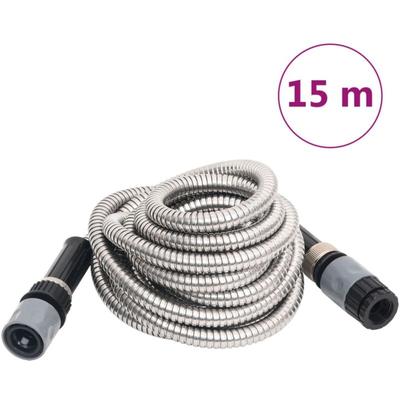 Gartenschlauch mit Sprühdüse Silbern 0,6' 15 m Edelstahl CFW743034 Image
