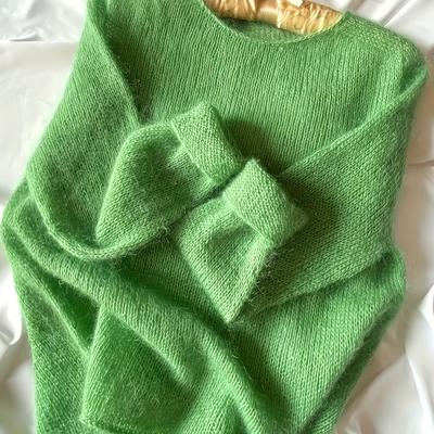 TEMU Crew Neck Sweater, Retro Fresh, Spring Casual, Suitable For Spring/autumn/winter Season Image