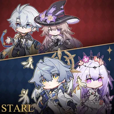 Anime Honkai: Star Rail Phainon Sunday Castorice The Herta Keychain Acrylic Q Version Bag Pendant Game Cosplay Gift Image