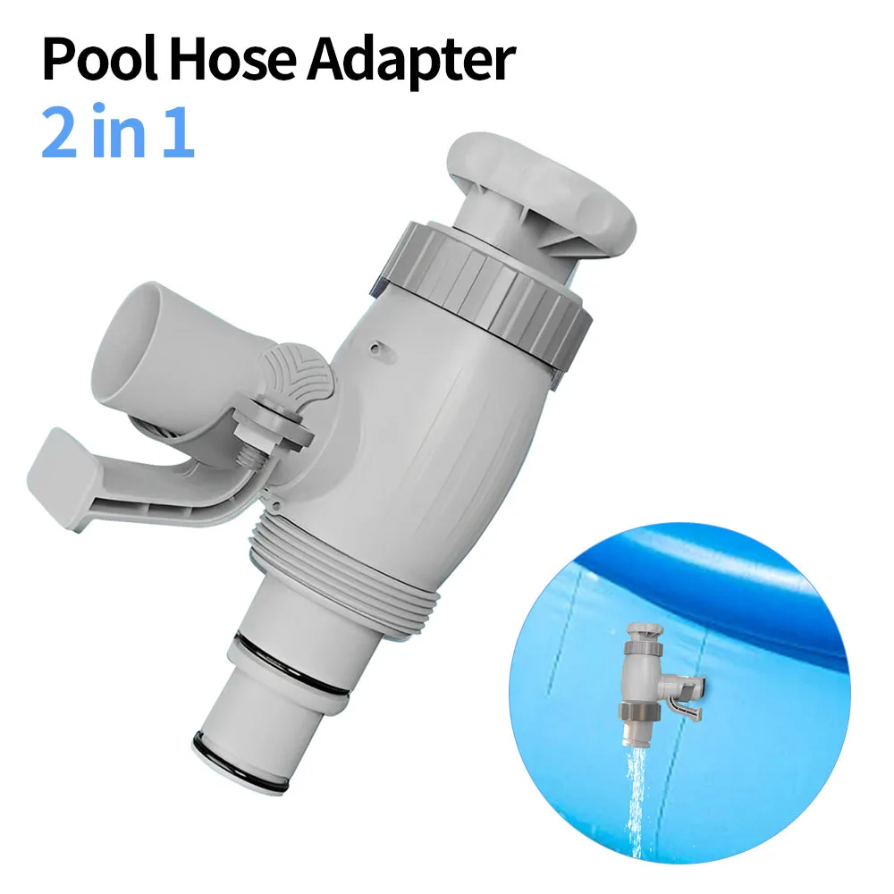 Pools ch lauch adapter mit Ein-Aus-Ventil Kolben ventil oberirdisch Schwimmbads ch lauch adapter oberirdisches Pool zubehör Image