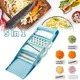 Affettatrice per frutta e verdura Manuale multifunzionale Grattugia per alimenti Taglierina per patate Chopper per uso domestico Cucina Veggie Dicer Gadget