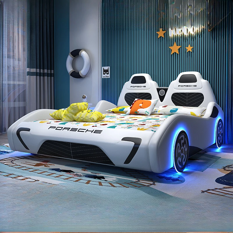 Kopfteil Luxus Kinder Bett Rahmen Design Königin König Größe Kinder Auto Betten Moderne Haus Letto Matrimoniale Schlafzimmer Möbel