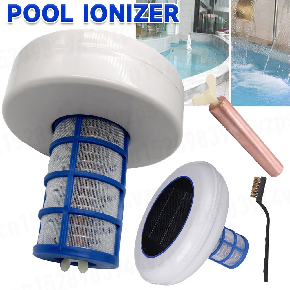 Pool-Wasserreiniger, Solar-Kupfer-Ionisator, weniger Chlor, Solar-Pool-Ionisator, Whirlpools für den Außenbereich, elektronischer Pool-Ionisator, Luftreiniger Image
