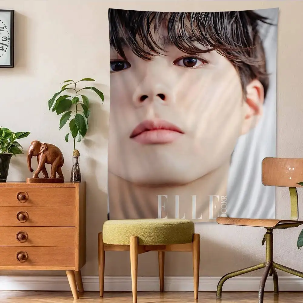 Park Bo Gum bedruckter großer Wandteppich, indischer Buddha, Wanddekoration, Hexerei, böhmische Hippie-Wandkunst-Dekoration