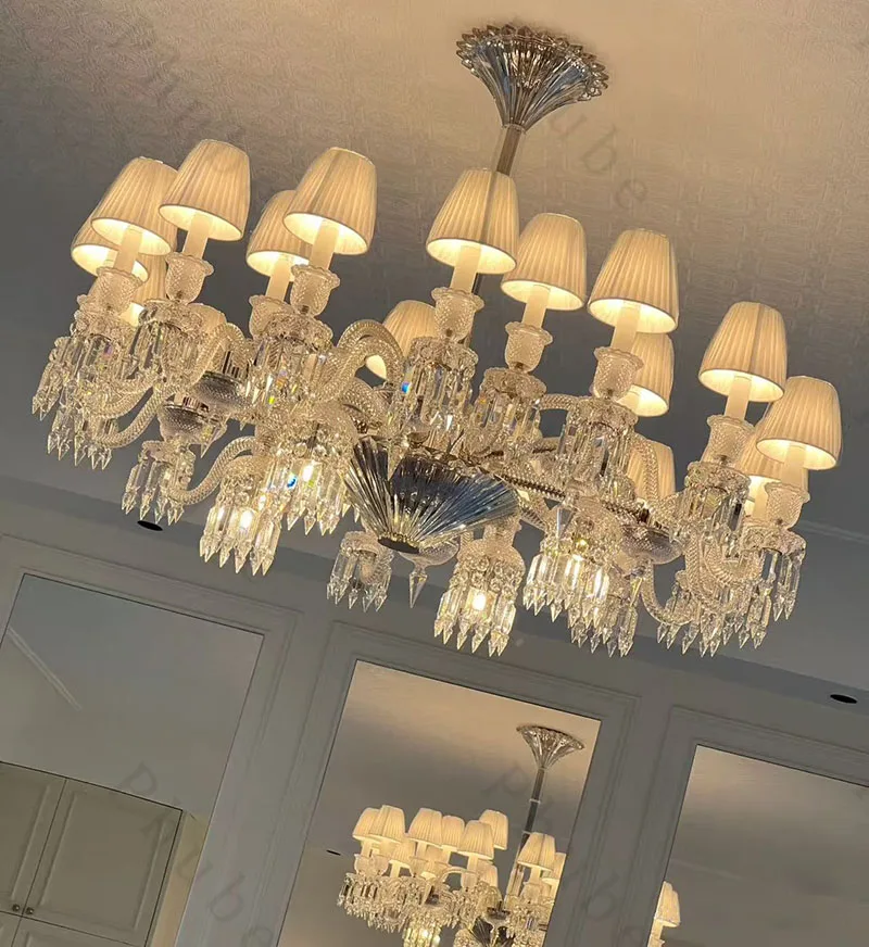 Moderne goldene Kristall-Kronleuchter-Beleuchtung, moderne Kristall-Innenleuchten, Kristall-Hängelampe Image