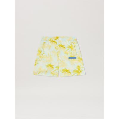 Palm Angels Aop Palms Travel Short Sky Blue - Dusty Kids Sky Blue