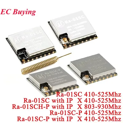 Ra-01SC Ra-01SCH-P Ra-01SC-P LoRa Spread Spectrum Wireless Module Radio Frequency 433Mhz 868MHz SPI LLCC68 IPX/Spring Antenna
