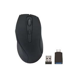 SPEEDLINK AXON Silent & Antibacterial Rechargeable Mouse - Kabellos, USB-A/-C, Gummi-Schwarz Image