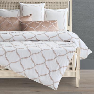 Haven Embroidered Bedding Collection - Champagne, Champagne Duvet Cover, King Champagne Duvet Cover - Frontgate