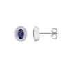Paar Ohrhänger ONE ELEMENT "0,10 ct Diamant Brillant Safir Ohrringe Ohrstecker", silber, Ohrringe, Damen, Damen, 0,1 ct mit Diamant, Weißgold 585-Gold-Diamanten, Weißgold 585, Gold, Diamanten, aus 585 Weißgold – für Damen – elegant, modern &...