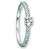 Goldring ONE ELEMENT "Zirkonia Ring aus 333 Weißgold Zirkonia Ring aus 333 Weißgold" Gr. 53, silber, Fingerringe, Damen, 53,mit Zirkonia, Weißgold 333-Gold, Weißgold 333, Gold, für Damen – klassisch & elegant im Design