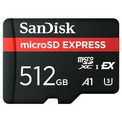 SANDISK Speicherkarte "microSDXC Express", schwarz, 512 GB, Speicherkarten