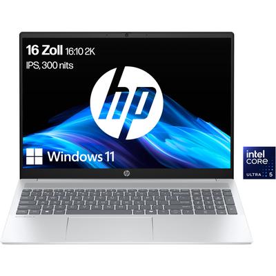 HP Notebook "OmniBook 5 16-af1252ng", silber, 16 GB RAM 512 GB SSD, Ultra 5, Windows 11 Home, Notebooks