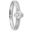Goldring ONE ELEMENT "Zirkonia Ring aus 333 Weißgold Zirkonia Ring aus 333 Weißgold" Gr. 51, silber, Fingerringe, Damen, 51,mit Zirkonia, Weißgold 333-Gold, Weißgold 333, Gold, für Damen – elegant, modern & vielseitig kombinierbar