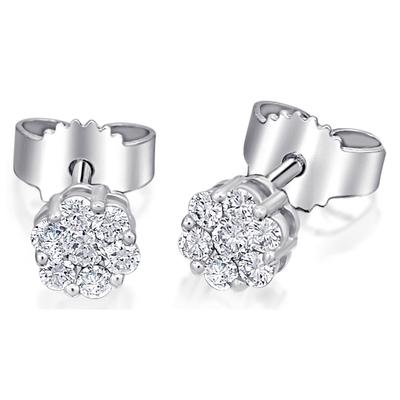 Paar Ohrhänger ONE ELEMENT "0.15 ct Diamant Brillant Ohrringe Ohrstecker", silber, Ohrringe, Damen, Damen, 0,15 ct mit Diamant, Weißgold 585-Gold-Diamanten, Weißgold 585, Gold, Diamanten, aus 585 Weißgold – für Damen – klassisch & elegant im Design Image