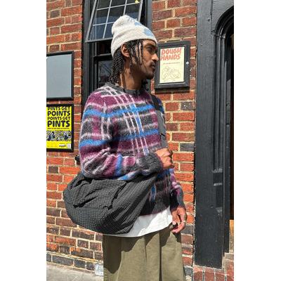 iets frans. Remi Brushed Checkered Jumper L at Urban Outfitters