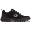 Sneaker LOTTO, Gr. 50, schwarz (schwarz, grau), Synthetik, Kunstfaser, mehrfarbig, sportlich, Schuhe, - mit Laceloops & Metalhoos