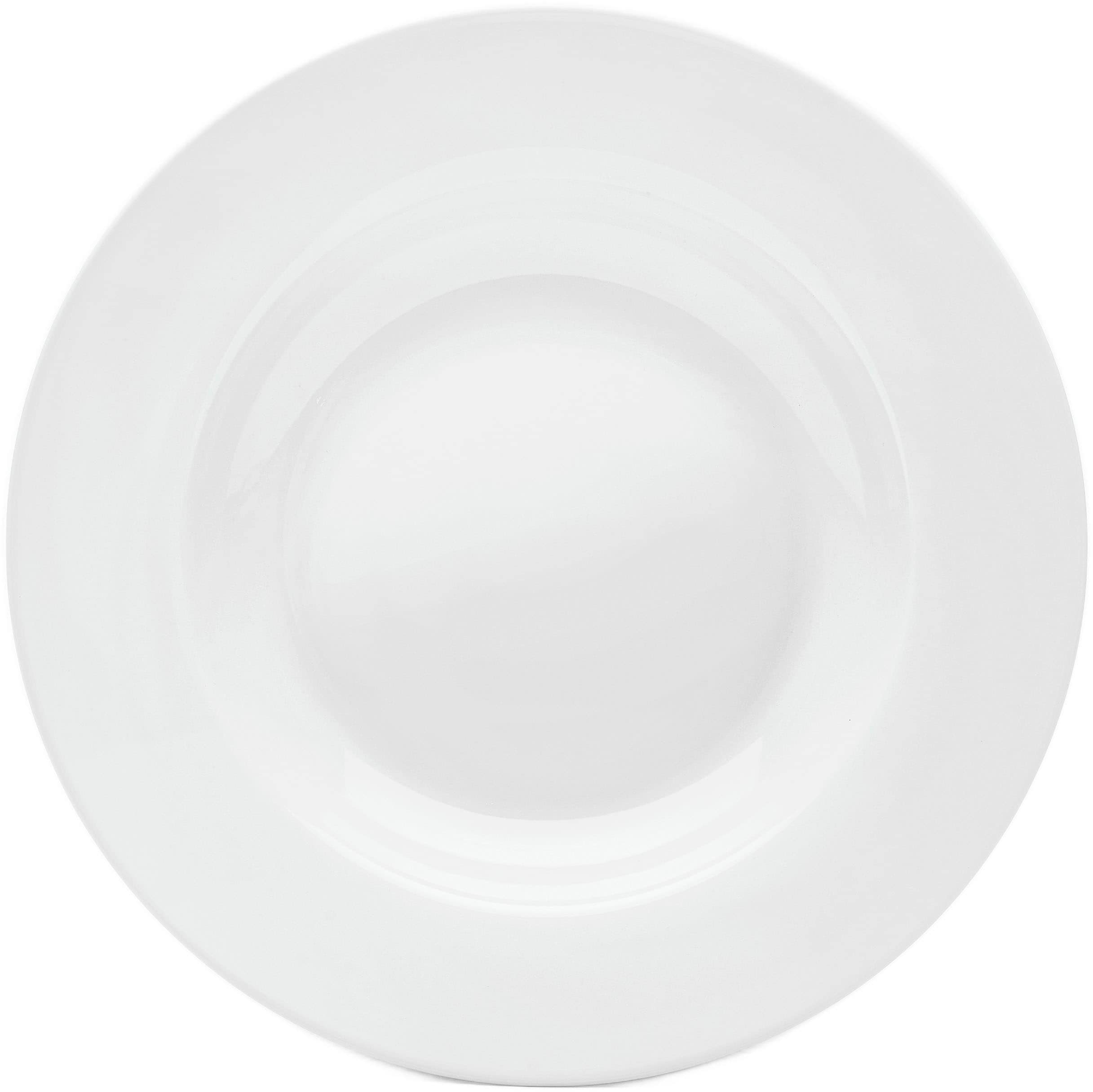 Suppenteller VAN WELL "Teller Set, Trend", weiß, B:23cm H:3,5cm L:23cm Ø:23cm, Porzellan, Speiseteller, spülmaschinenfest und mikrowellengeeignet, Porzellan, Ø 23 cm Image