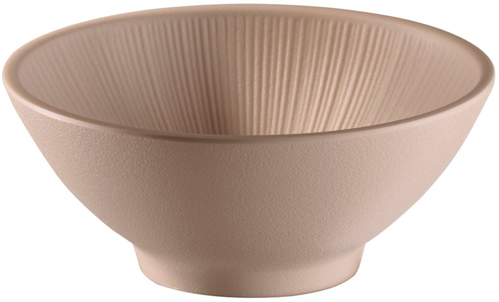 Schale APS "Schüssel "NERO", 0,5 Liter, Ø 16 cm, Höhe 6,5 cm", beige (sand), H:6,5cm L:16cm T:16cm Ø:16cm, Melamin, Schüsseln, aus Melamin Image